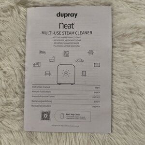 Dupray neat multi use steam cleaner instruction manual paper staple